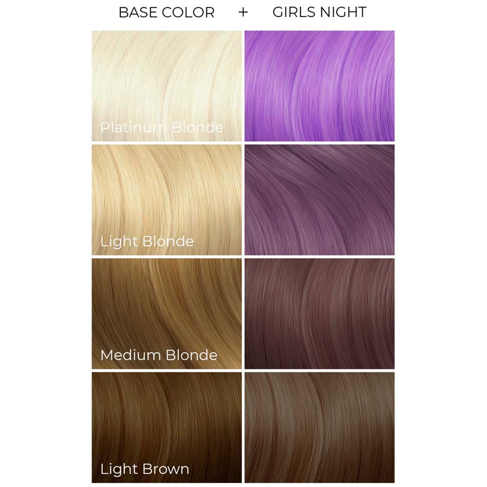 Girls Night, semi-permanente Haarfarbe Pastell Lavendel lila